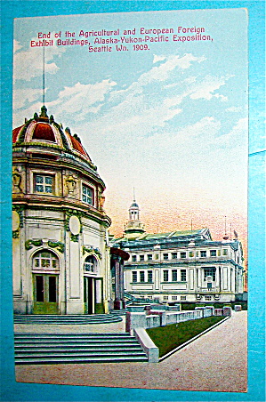 End Of The Agricultural European Foreign Bldg Postcard