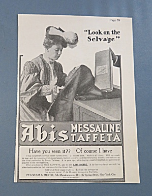1905 Abis Messaline Taffeta With Woman Shopping