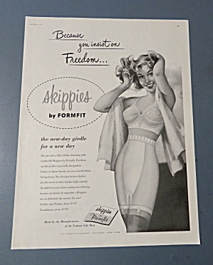 1954 Skippies By Formfit With Woman In Underwear