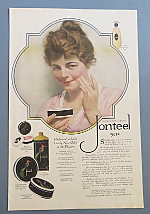1920 Jonteel Cream With Lovely Woman Using Cream