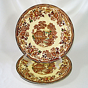 Alfred Meakin Multicolor Tonquin Dinner Plates Set Of 3