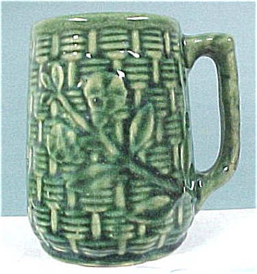 1930s Pottery Green Mug