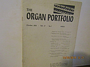 Vintage The Portfolio Oct, 1963 Vol.27 No.1