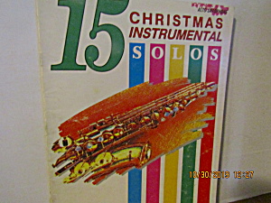 Music Book 15 Christmas Instrumental Solos Alto-sax