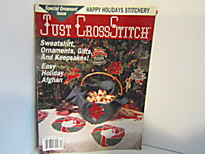 Vintage Magazine Just Cross Stitch December 1991