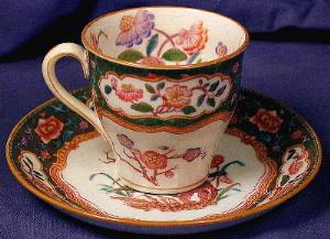 Minton Hand Painted Demi-tasse Cup & Saucer