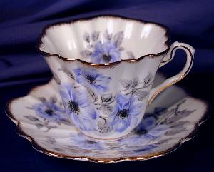 Rosina Blue Flowers Cup & Saucer