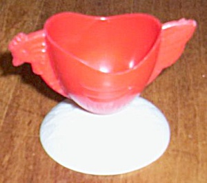Unique Vintage Plastic Rooster Egg Cup