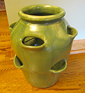 Hand Formed Vintage Herb Jar Large