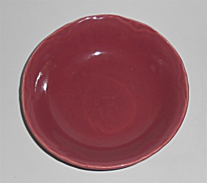 Coors Pottery Golden Rainbow Red Fruit Bowl