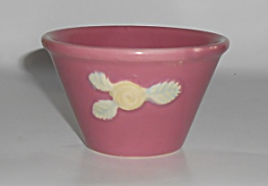 Coors Pottery Rosebud Early Red Custard Cup