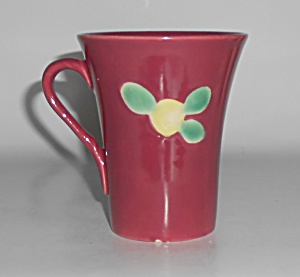 Coors Pottery Rosebud Very Rare Red Handled Tumbler #2