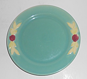 Vintage Coors Pottery Rosebud Green 7'' Plate