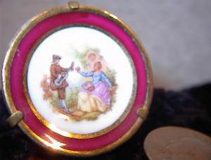 Small Shadowbox Miniature French Limoge Plate