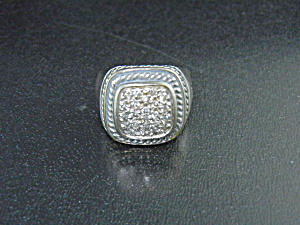 David Yurman Diamond Sterling Silver Ring