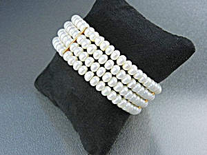 Freshwater Pearls Gold Bracelet
