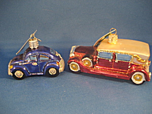 Two Car Ornaments