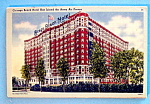 This original postcard is in good condition. This Vintage Postcard features a view of the, "Chicago Beach Hotel". This postcard measures approx. 5 1/2" x 3 1/2".