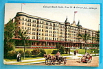 This original postcard is in good condition. This Vintage Postcard features the "Chicago Beach Hotel, 51st St. & Cornell Ave., Chicago". This postcard measures approx. 5 1/2" x 3 1/2&qu...
