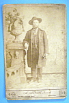 This Original Cabinet Photo features a rough looking, cigar smoking man. This photograph measures approx. 4 1/4"  X 6 1/2", is suitable for framing and is in Good condition. This photo was p...
