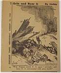 This 1945 political cartoon is in excellent condition and features the Destruction of Japan. 