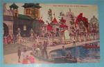 This vintage & original postcard is in good condition with wear and worn corners. It features a colorful design of East Board Walk, White City, Chicago, World Columbian Exposition. The reverse side is...