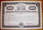 This vintage original stock certificate was issued in 1937 for Baltimore American Insurance Company Of New York. The Vignette features a man on a horse and was printed by E. A. Wright Bank Note Compan...