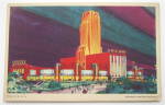 This vintage postcard is in very good condition. It features General Motors Building, A Century Of Progress. This postcard measures approximately 5 1/2 x 3 1/2. The reverse side is used.