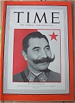 This October 13, 1941 Vintage Time Magazine has the "Red Army's Budenny Cover" & the following articles: Charles Lindbergh Shocks America, World War-Anti Hitler Front, Battle Of Britain & Ch...
