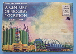 This original postcard folder is from the 1933 Century Of Progress (Chicago World's Fair) which was held in Chicago. It is in fair to good condition with wear and tear. The reverse side features "...