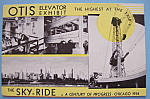 This original postcard is from the 1933 Century Of Progress (Chicago World's Fair) which was held in Chicago. It is in very good condition and the front features the "Otis Elevator Exhibit"....