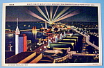 This original postcard is from the 1933 Century Of Progress (Chicago World's Fair) which was held in Chicago. It is in excellent condition and the front features the "Night View of World's Fair G...
