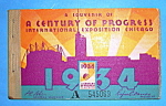 This original Admission Ticket Booklet is from the 1934 Century Of Progress Exposition (Chicago World's Fair) which was held in Chicago. It is in good condition and features 5 tickets displaying the C...