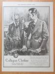 This fine vintage advertisement for a 1921 ad for Collegian Clothes is in very good condition. It measures approx. 10 1/4 x 13 3/4. This advertisement is suitable for framing. This vintage magazine ad...