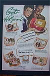 This fine vintage advertisement for a 1943 ad for Max Factor is in good condition. This magazine ad measures approx. 10 1/4 x 14. This advertisement is suitable for framing. This vintage ad depicts Gi...