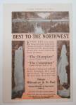 This fine vintage advertisement for a 1912 ad for Chicago Milwaukee & St Paul is in good condition. It measures approx. 4 3/4 x 6 3/4 and is suitable for framing. This vintage magazine ad depicts the ...