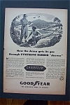 This fine vintage advertisement for a 1943 ad for Goodyear Chemigum is in good condition. This magazine ad measures approx. 10 1/4 x 14. This advertisement is suitable for framing. This vintage ad dep...