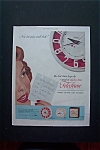 This fine vintage advertisement for a 1954 ad for Telechron which is in very good condition and measures approx. 10 1/2 x 13 1/2. This ad is suitable for framing. This vintage magazine advertisement d...