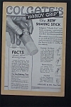 This fine vintage advertisement for a 1917 ad for Colgate's Shaving Stick which is in good condition and measures approx. 6 3/4 x 10. This ad is suitable for framing. This vintage magazine advertiseme...