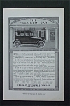 This fine vintage advertisement for a 1917 ad for Franklin Automobile Company which is in very good condition and measures approx. 6 3/4 x 10. This ad is suitable for framing. This vintage magazine ad...