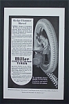 This fine vintage advertisement for a 1917 ad for Miller Geared To The Road Tires which is in very good condition and measures approx. 6 3/4 x 10. This ad is suitable for framing. This vintage magazin...
