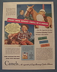This fine vintage advertisement of a 1940 Camel Cigarettes with Peggy McManus ad is in very good condition and measures approx. 10" x 13 1/2" and is suitable for framing. This vintage magazi...