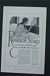 This fine vintage advertisement for a 1917 ad for Resinol Soap which is in very good condition and measures approx. 6 3/4 x 10. This ad is suitable for framing. This vintage magazine advertisement dep...