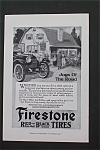 This fine vintage advertisement for a 1916 ad for Firestone Red Black Tires which is in very good condition and measures approx. 6 3/4 x 10. This ad is suitable for framing. This vintage magazine adve...