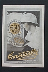 This fine vintage advertisement for a 1916 ad for Gold Medal Flour which is in good condition and measures approx. 6 3/4 x 10. This ad is suitable for framing. This vintage magazine advertisement depi...
