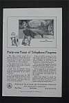 This fine vintage advertisement for a 1916 ad for American Telephone and Telegraph Company which is in very good condition and measures approx. 6 3/4 x 10. This ad is suitable for framing. This vintag...