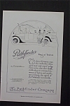 This fine vintage Art Deco advertisement for a 1916 ad for The Pathfinder which is in very good condition and measures approx. 6 3/4 x 10. This ad is suitable for framing. This vintage magazine advert...