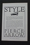 This fine vintage advertisement for a 1916 ad for Pierce Arrow Motor Car Company which is in very good condition and measures approx. 6 3/4 x 10. This ad is suitable for framing. This vintage magazine...