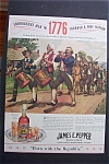 This fine vintage advertisement for a 1940 ad for James E Pepper Whiskey which is in very good condition and measures approx. 10 x 13 1/2. This ad is suitable for framing. This vintage magazine advert...