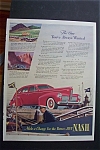 This fine vintage advertisement for a 1940 ad for Nash Cars which is in very good condition and measures approx. 10 x 13 1/4. This ad is suitable for framing. This vintage magazine advertisement depic...